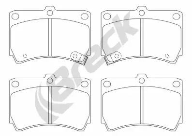 Комплект тормозных колодок, дисковый тормоз BRECK купить